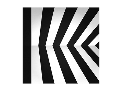 36 Days of Type - K 36 days of type black and white bw illusion k letter pattern perspective simple symbol typography