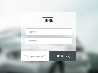 Clean Login Box auto car clean css glass login minimal password register