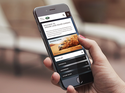 Jaguar Land Rover - Mobile Homepage