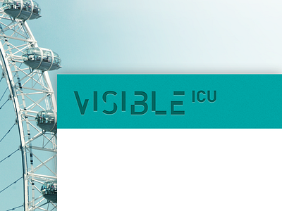 Visible ICU Logo branding dont header health healthcare icu logo logotype london table type typography visible