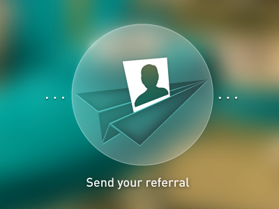 Send Your Referral Icon - WIP app healthcare hospital hospitals icon mbile medical mobile referral send silhouette your
