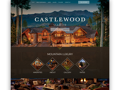 Castlewood Mockup castle cta house luxury rentals telluride website