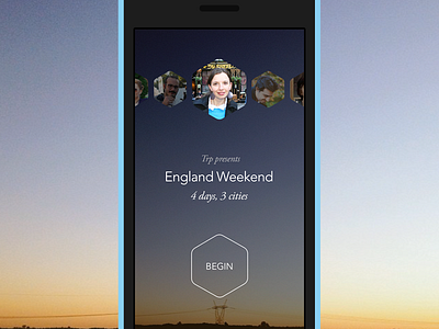 Trip Cover [iOS App] app cover hexagon ios iphone mobile trip