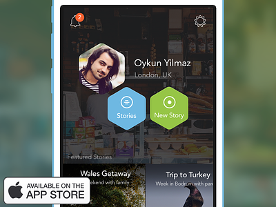 Tripstr is on the App Store! app app store design hexagon ios ipad iphone mobile trip ui ux