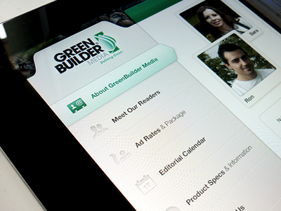 iPad Mag. app design green helvetica interface ios ipad ipad app ipad ui mobile texture