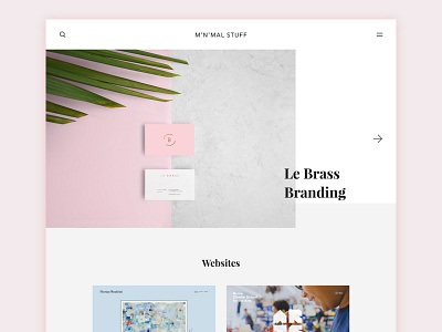 Minimal Stuff branding clean design gallery inspiration magazine minimal product website