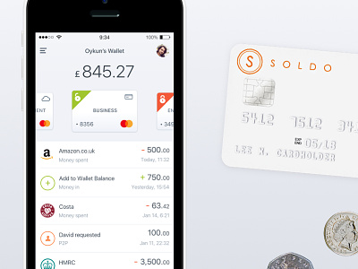 MasterCard activity feed | fintech app branding finance fintech ios iphone logo mastercard payment wallet
