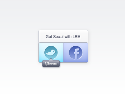 Social Links blue button dropdown facebook icon social twitter web web ui website