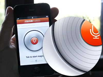 Magic Button button clean ios iphone magic minimalist mobile music orange scan