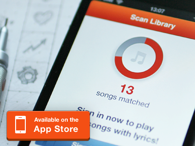 It's alive, it's on the App Store! app app store button circle counter disc download ios iphone mobile music scan