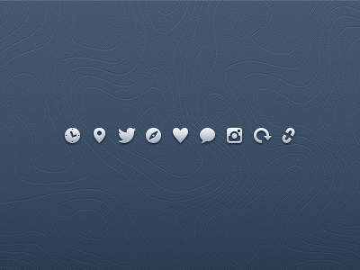 Iconset chain clock comment heart icon iconset instagram like link location pin refresh safari time twitter