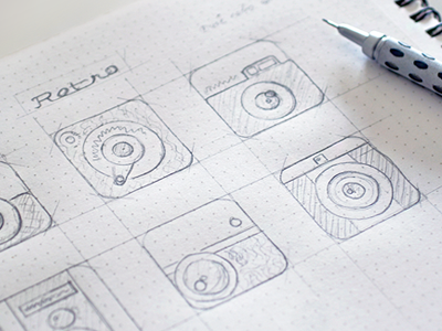 Quick sketches for an app icon