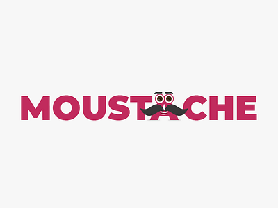 Moustache alphabets character moustache shot