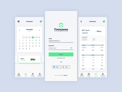 Timezone App app mobile product product design ui user interface ux