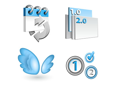 Pressbackup features arrows calendar cycle features icons pressbackup schedule steps sync version control wings