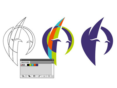 Personal Logo (Versions) logo monochrome personal logo wireframe