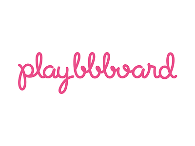 Playbbboard Logo app hand drawn hand lettering handlettering logo logotype