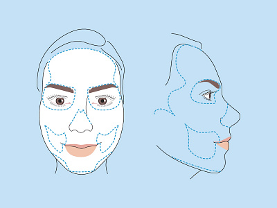 Skeleton makeup tutorial WIP halloween illustration makeup skeleton skull tutorial vector
