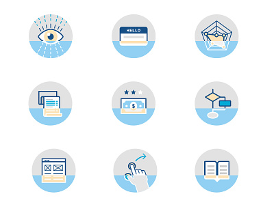 Icon set for Product Management areas bill checklist documentation icon set icons id tag product product management usability vision wireframes