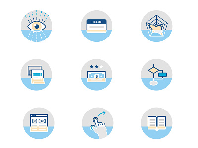 Icon set for Product Management areas