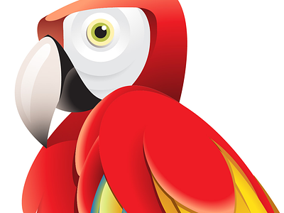 Parrot tutorial adobe bird colourful envato feathers gradients how to illustrator macaw parrot peak red stare tropical tutorial vector vectortuts