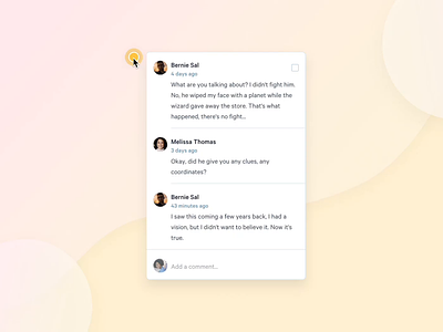 Opening and closing a comment animation comments figma flinto interaction prototyping ui