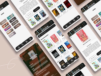 Wissen | eBooks Reading App app dashboard design dribbble ebooks mobile reading ui visual design