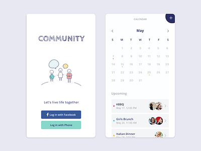 Community calendar community debut login