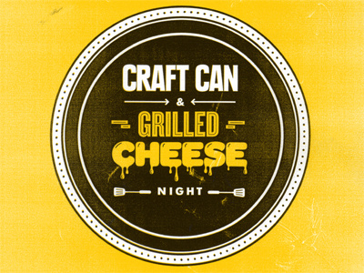 Craft Beer & Grilled Cheese Night bar poster