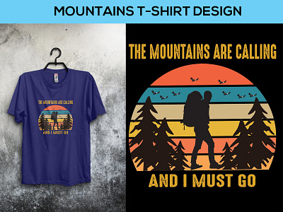 Mountains t-shirt design branding design mountains t shirt shirt shirt design t shirt t shirt design typography vector