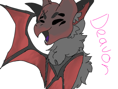 Batty design furry