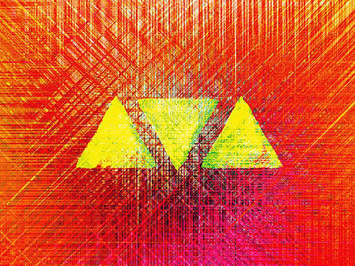 Triangles abstract lines paint triangles yellow