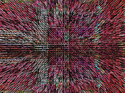 Network Madness abstract lines madness network pink