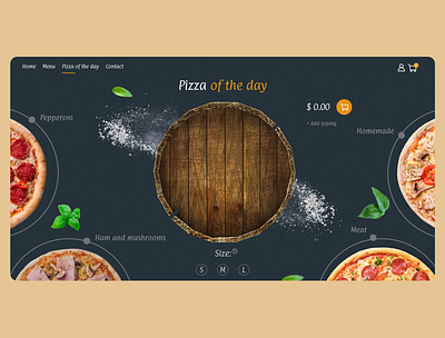 Pizza Landing page design landingpage pizza webdesign website