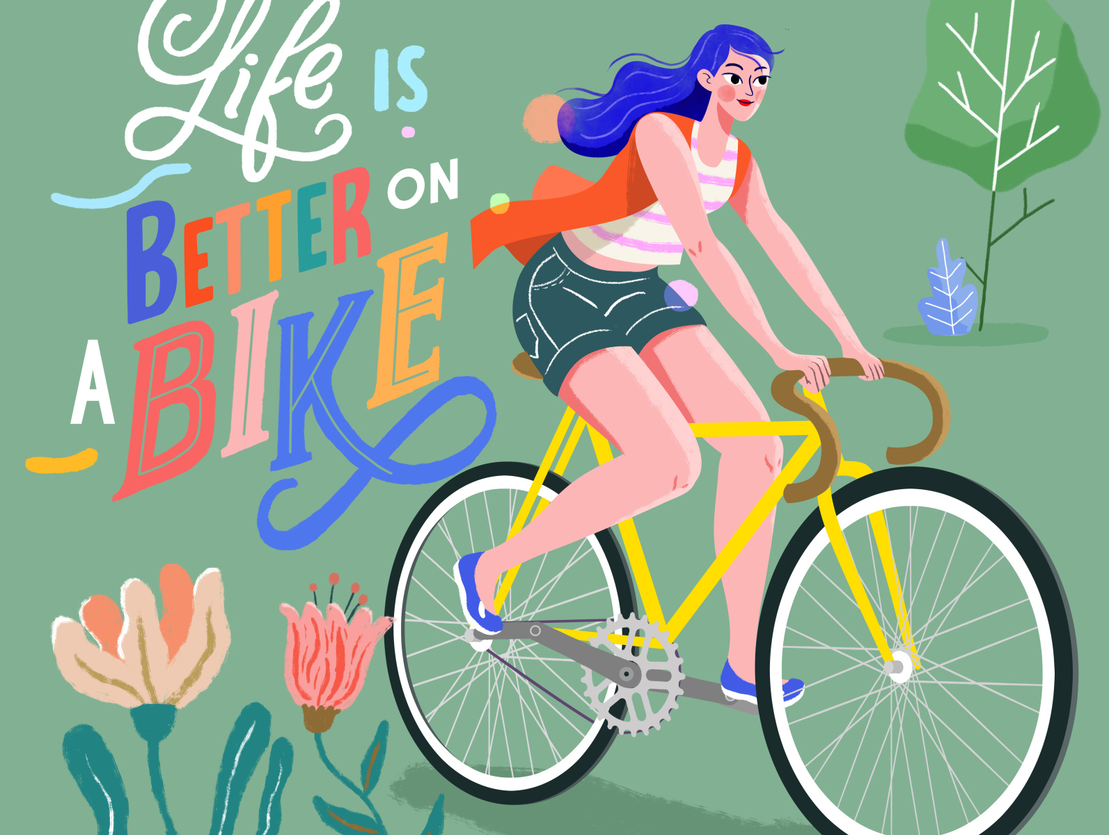 BIKE LOVE by La Lumbreras on Dribbble