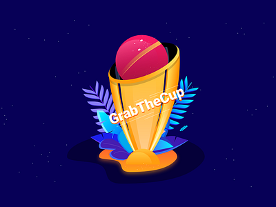 Cricket World Cup badge branding creative cricket cup design fantasy grabthecup graphic design illustrations prediction vector winner