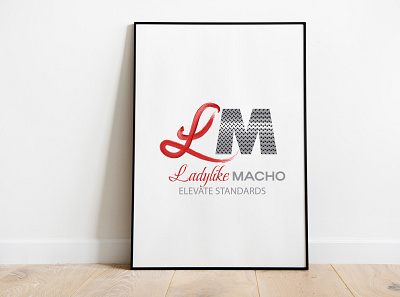 Ladylike Macho design graphic design illustration logo typography vector