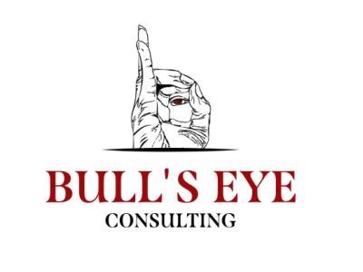 Bull's EYE CONSULTING design graphic design illustration logo typography vector