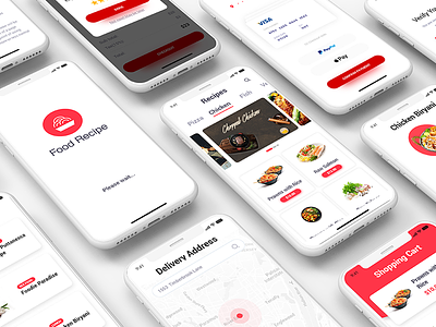 Food Recipe Mobile App app bbq desifood dishes fastfood food hitea hotel italianfood mobile recipe restaurant seafood