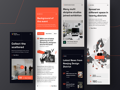 Exploration |  Design Exhibtion - Landing Page | Mobile Version
