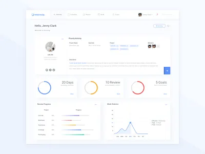 Internsip Dashboard dashboar internship minimal student ui ux web