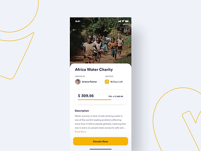#Exploration | Sharerity - Donation Interaction app charity design donation fundrising illustration interaction interaction design ios minimal payment uidesign uiux yellow
