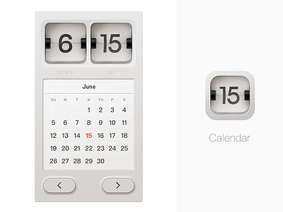 calendar calendar clean quasi physical ui white