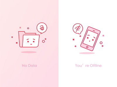 Error illustration data error no offline phone sorry