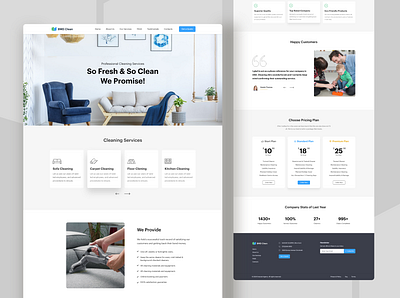 BMD Clean Website Design 2d 3d cleaning company cleaning service consultancy design app dotpixel agency graphic design illustration interfece job ui logo motion graphics service app services services page vector web website design wordpress design