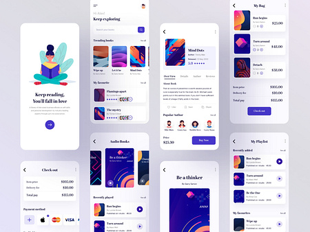 Book Store Mobile Application Design by Dotpixel Agency on Dribbble