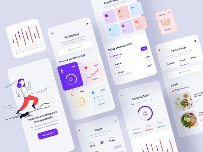 Fitness Activity Mobile Application Design activity app app design application design consultancy dashboard app design dotpixel agency financial fintech app fintess fitness app health illustration ios mobile profiles statistics stats tracker