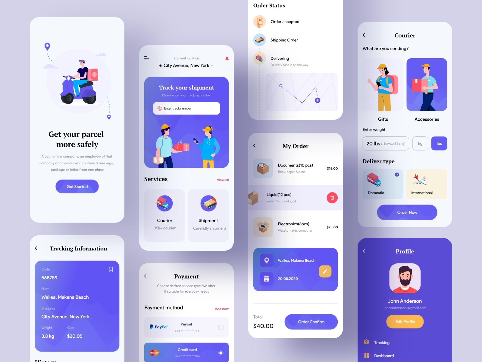 Courier Delivery Mobile Application Design by Dotpixel Agency on Dribbble