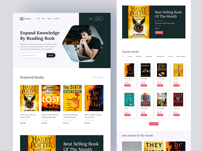 Book store Landing Page Design
