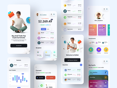 Crypto Exchange Mobile Applications Design (Light Version)